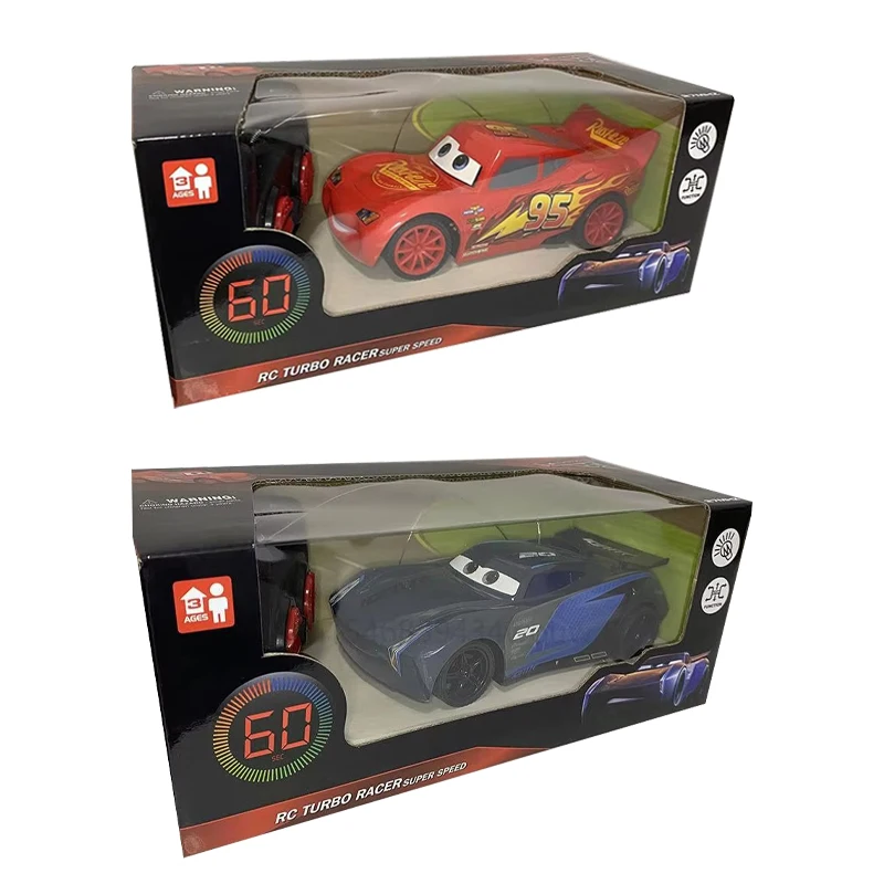 Disney Pixar Cars 3 diaľkové ovládanie automobilu Elektrické diaľkové ovládanie hračky blesk McQueen Hulked Spidermans Car Toy