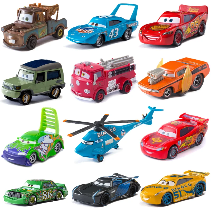 Disney Pixar Cars 3 Lightning McQueen Hračky Mater Model Collection 1:55 Diecast Vozidlá zliatiny zliatiny pre deti darček