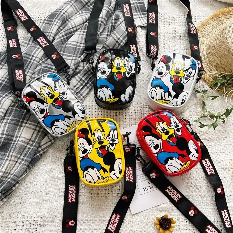 Disney Pluto Mickey Mouse Ramer Bag Pluto Cartoon Crossbody taška Móda roztomilá minca Kabelka Dievčatá Dievčatá Messenger Bag Darček