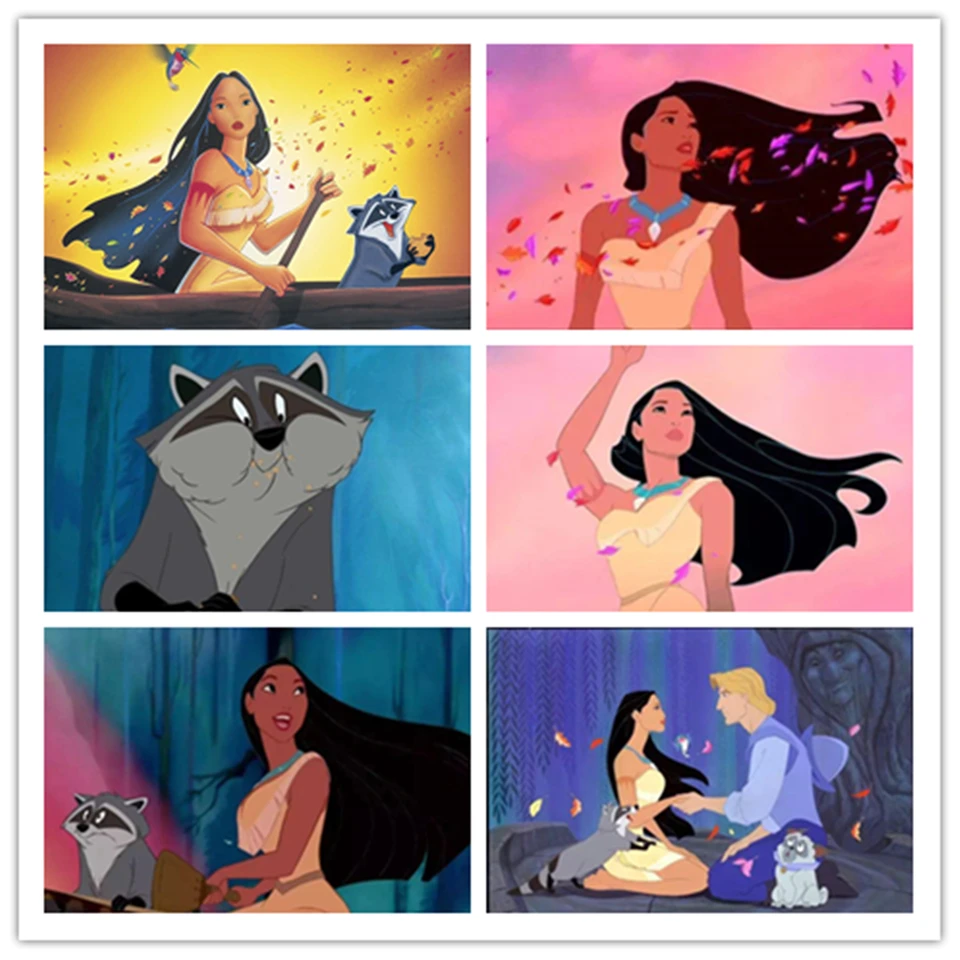 Disney Pocahontas Wall Art Canvas Painting Nordic Plagáty a výtlačky nástenné obrázky pre bývanie domov dekor
