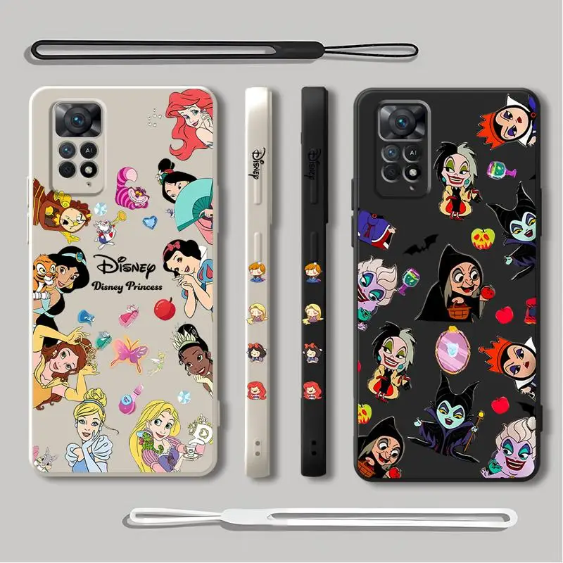 Disney Princess Phone Case pre Redmi Note 9 10 Pro 8 9S 7 9T 12S 11S 11 PRO 5G 10 10T 12 Pro Plus silikónový kryt