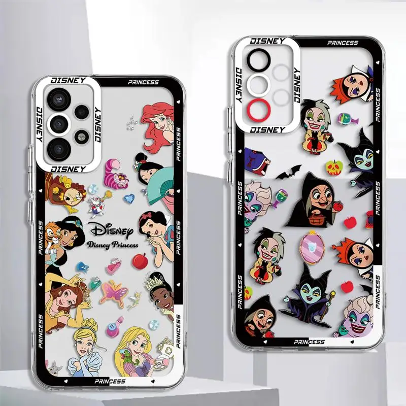 Disney Princess Phone Case pre Samsung Galaxy A13 A14 A15 A23 A24 A25 A33 A34 A53 A54 A73 A35 A55 4G 5G Soft Soft Case Case