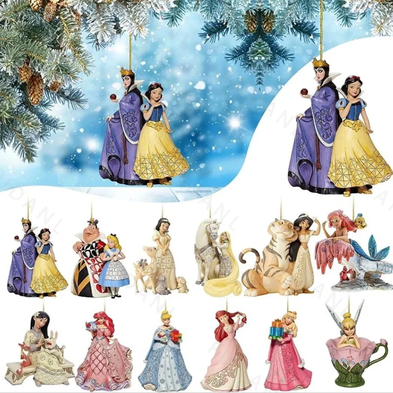 Disney princezná vianočný stromček dekorácie Alice Snehulienka Biela k narodeninám narodeninová oslava 2D akrylové dekorácie Dodávky