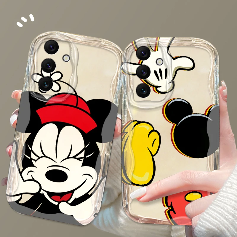 Disney Red Mickey Minnie roztomilý pre Samsung A55 A54 A53 A52 A35 A34 A33 A32 A25 A24 A23 A22 A21S A15 A13 A14 A14 5G Wave Oil Soft
