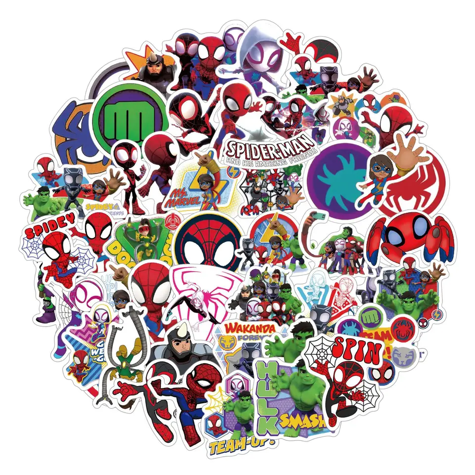 Disney Spiderman a jeho úžasní priatelia nálepky na párty priania