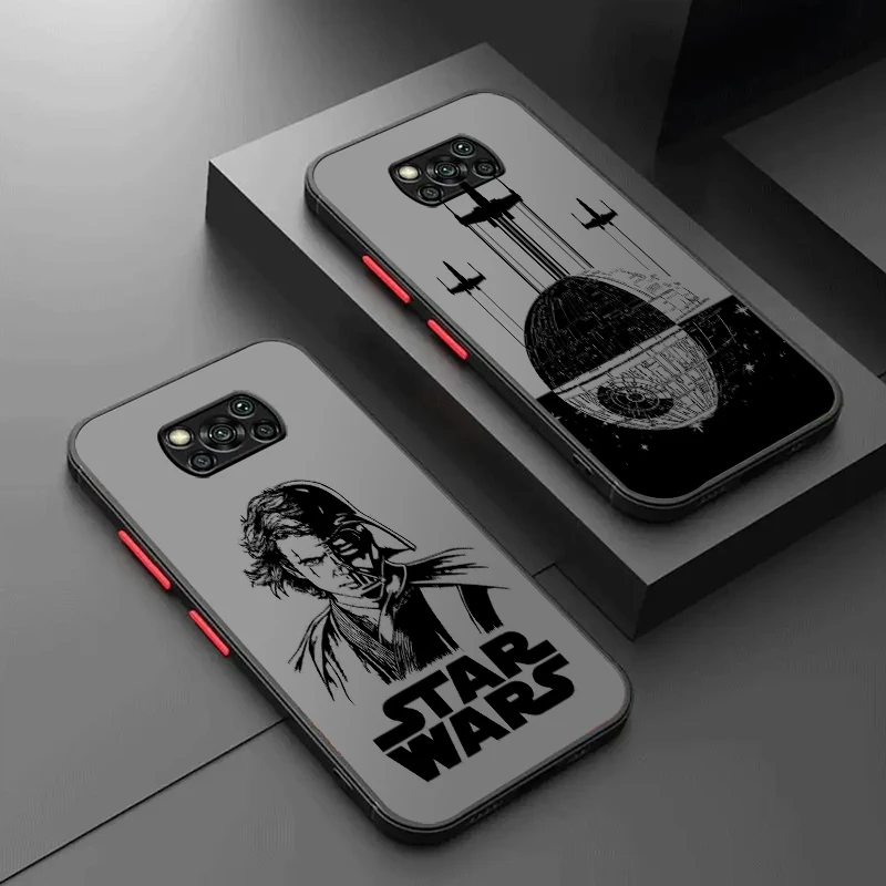 Disney Star Wars Battleship Frosted Tripment pre Xiaomi Mi Poco X5 X4 X3 M6 M5S M5 M4 M3 F5 F4 F3 GT PRO 5G TPU PASE