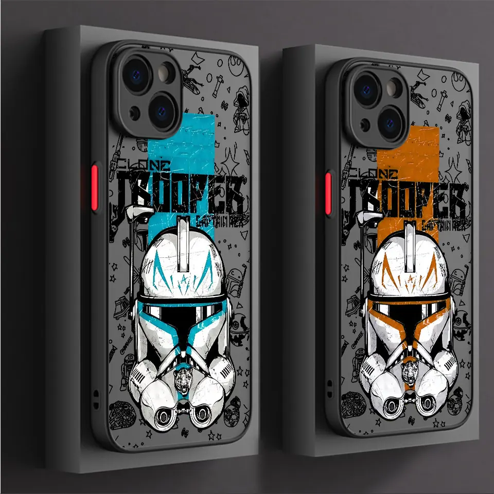 Disney Stars Wars Soft Case pre Apple iPhone 14 Pro XR 15Promax 13 Mini SE 7 8 Plus 12 11 Pro XS Max 14 matný kryt tvrdý PC