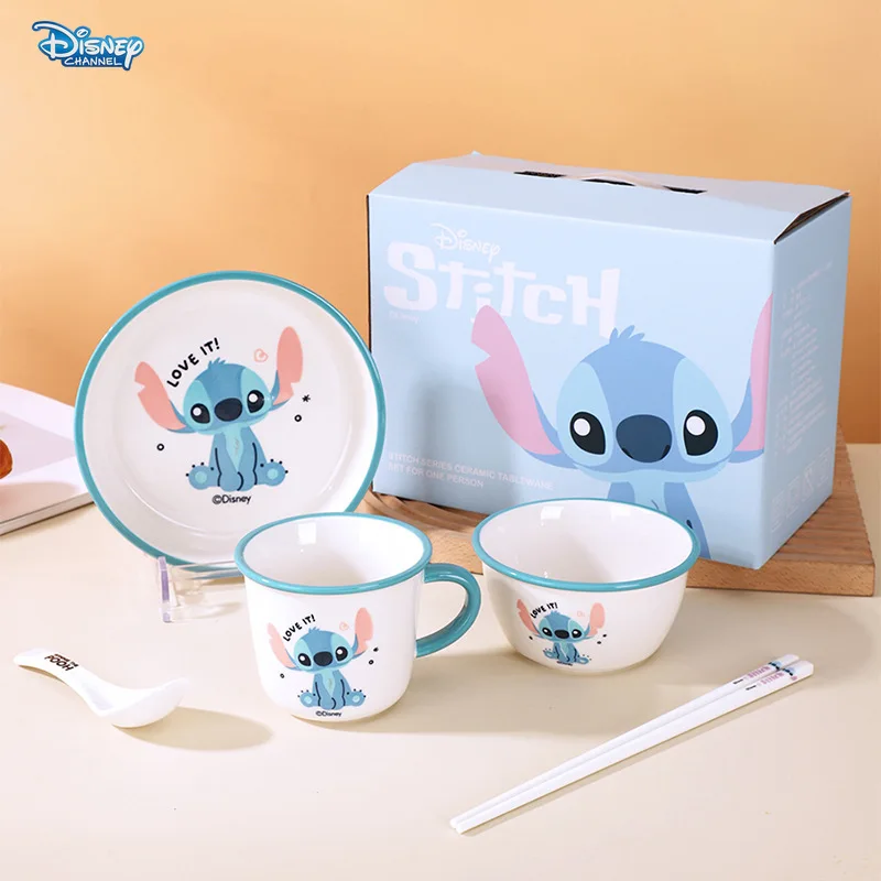 Disney steh keramika 5 kusov detský keramický riad set winnie the Pú darčekový krabič