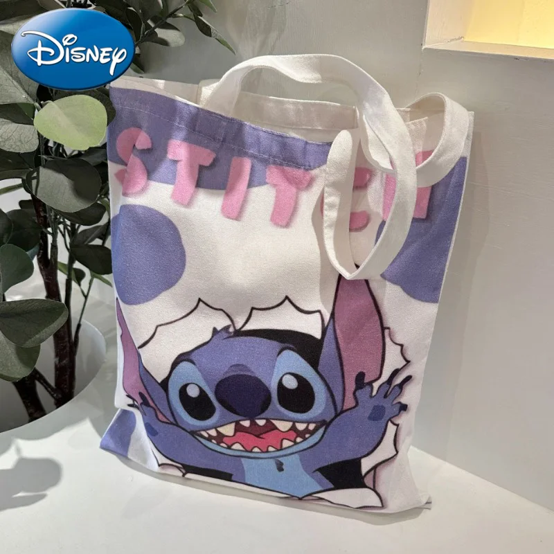 Disney Stitch Bag Crossbody Bag Stitch Cartoon Periférne roztomilé plátno vrecko na rameno Lilo a dieťa Rovnaký štýl