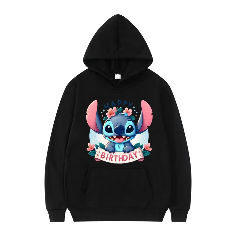 Disney Stitch Cartoon Anime Women Women Pullover Topy