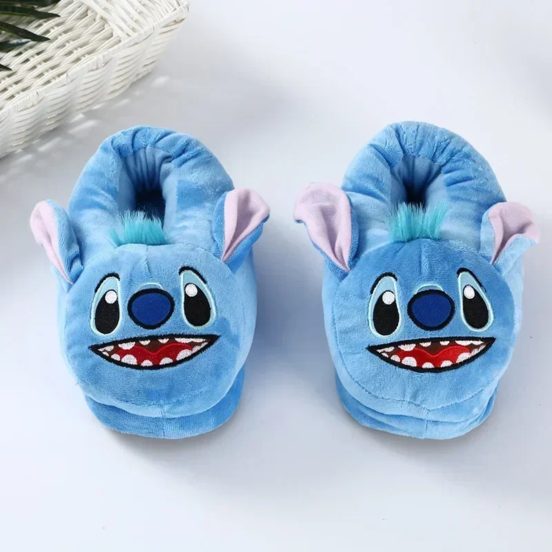 Disney Stitch Cartoon Stitch Bavlna Bavlna Teplá papuče anime jeseň zima Indoor topánky bábiky Dievča