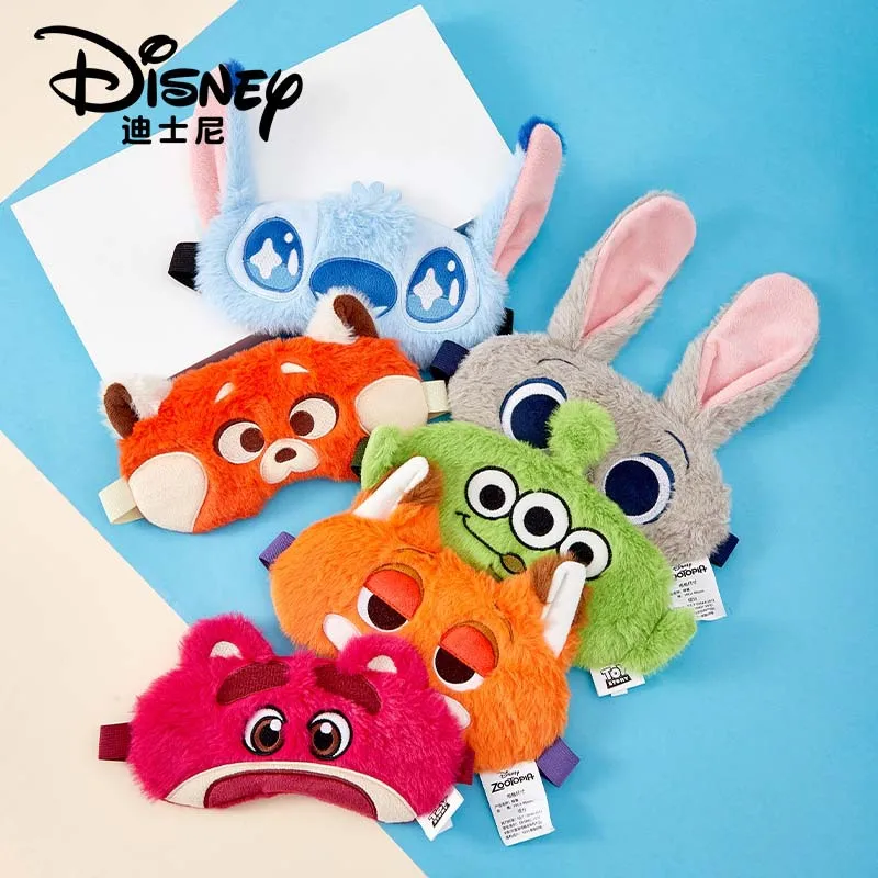 Disney Stitch Eye Mask plyšový faux králik kožušina odtieň spánok anime cestovanie spánkového očí starostlivosť relax chlapci dievča vianočné narodeniny darček