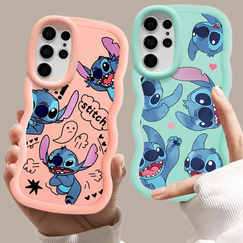 Disney Stitch Telefón puzdro pre Samsung Galaxy S23 S24 Ultra A52 A53 A54 A55 A73 S20 S21 S23 FE A25 A22 A23 A24 A32 A32 A33 4G 5G Cover Cover Cover