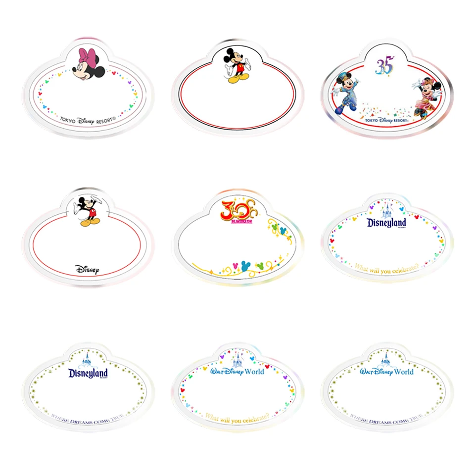 Disney Tag Pattern Transaprent Akryl pre domácich majstrov