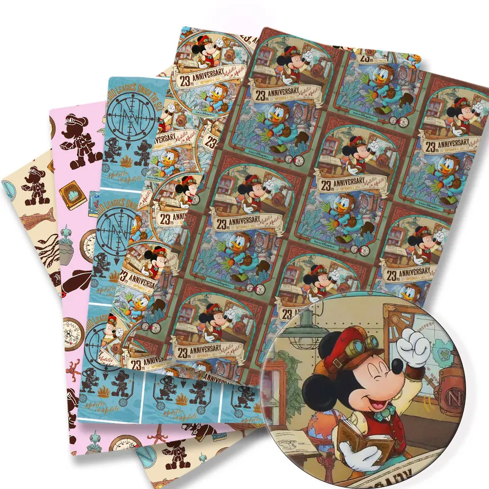 Disney tkanina 140x50cm karikatúra bavlnená tkanina Pattwork tkanivový detský textilný textilný šijací šiat daničky Závesy polyesterová bavlnená tkanina