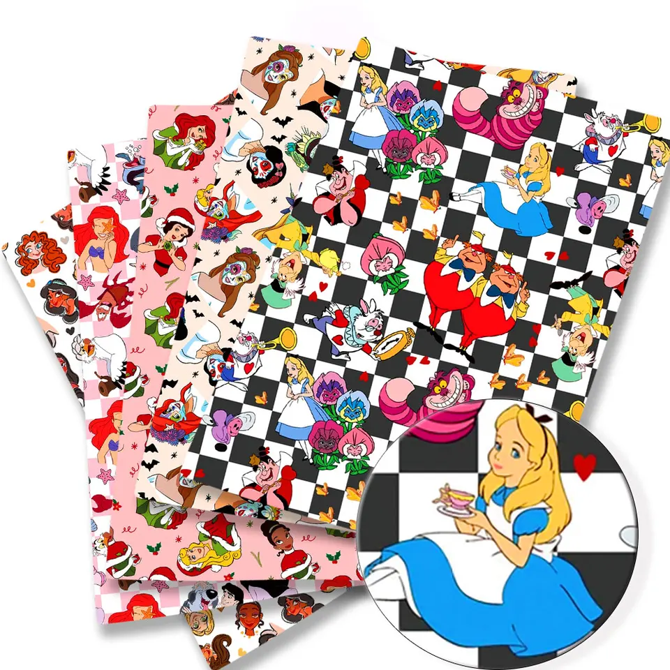 Disney tkanina 140x50cm karikatúra bavlnená tkanina Pattwork tkanivový detský textilný textilný šijací šiat daničky Závesy polyesterová bavlnená tkanina