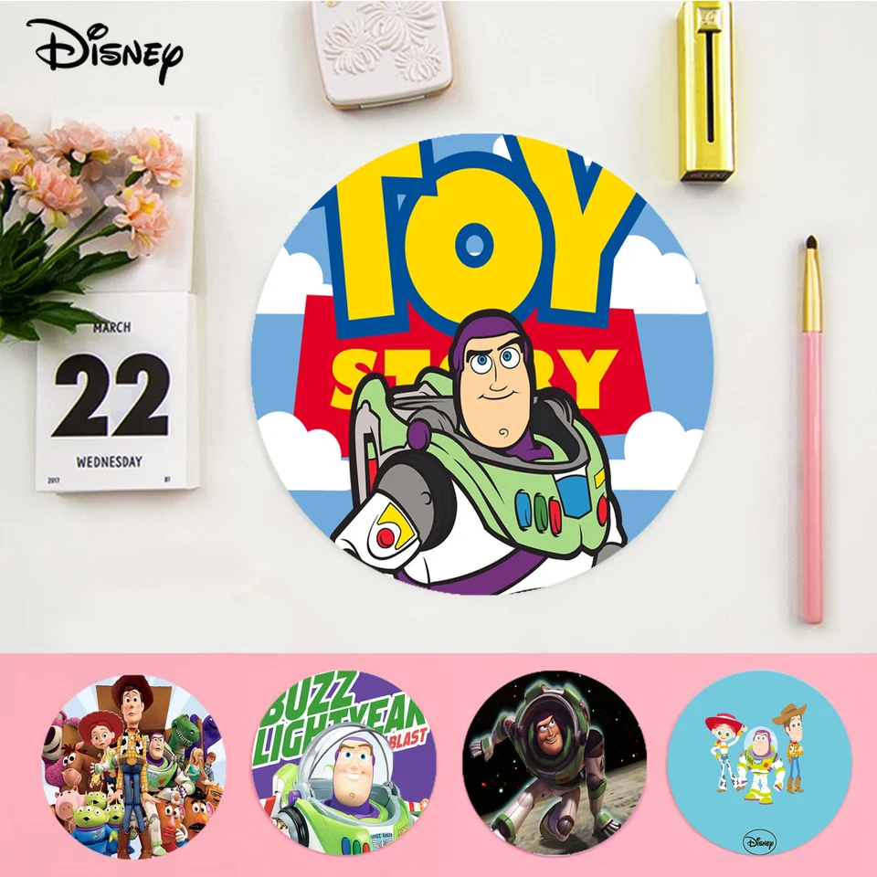 Disney Toy Story Buzz Lightyear MousePad Small Round Speed ​​Version Game počítač klávesnica kancelárska stolová rohož PC PC laptop myš Rat