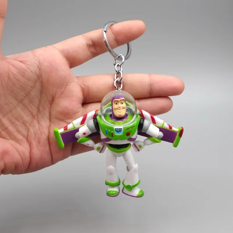 Disney Toy Story Buzz Lightyear Woody postava PVC Collection Collection Model Home Dekorácie Kľúčová reťazová taška prívesok pre deti darček