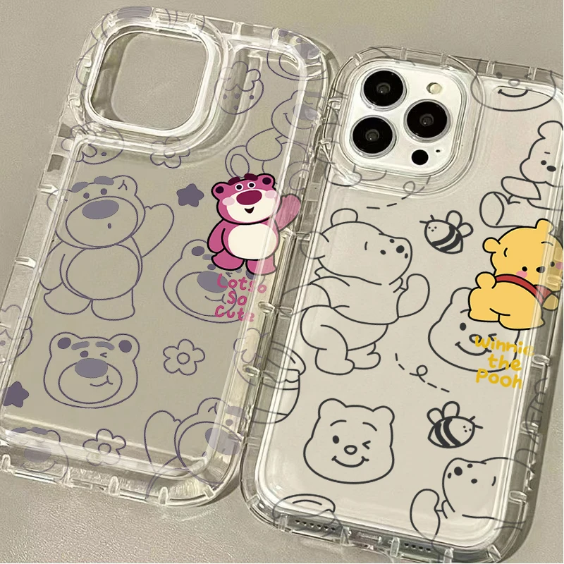 Disney Winnie Pooh Lotso Case pre Samsung Galaxy A15 A55 A05 A05S A14 A24 A13 A23 A73 A12 A22 A32 A52 A52S A72 A31 A51 A71 A71