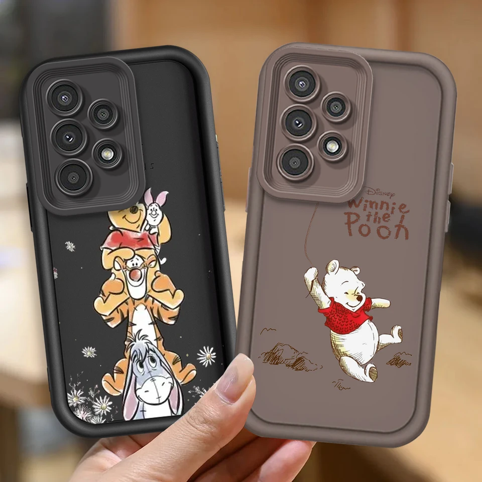 Disney Winnie Pooh Tigger pre Samsung A73 A71 A54 A53 A52 A51 A33 A32 A21S A14 A13 A12 A03 A04 A05 5G očný rebrík TPU TPU telefónny prípad TPU