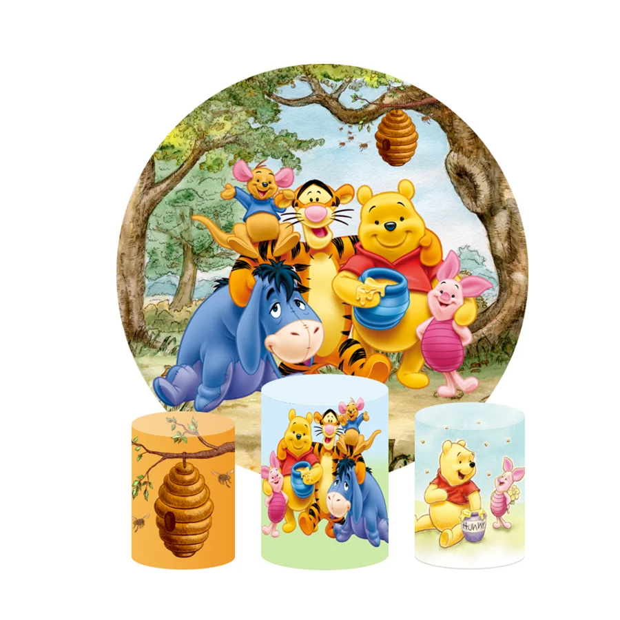 Disney Winnie the Pooh bábätko narodeninové oslavy dezert podstavce soklové kryt