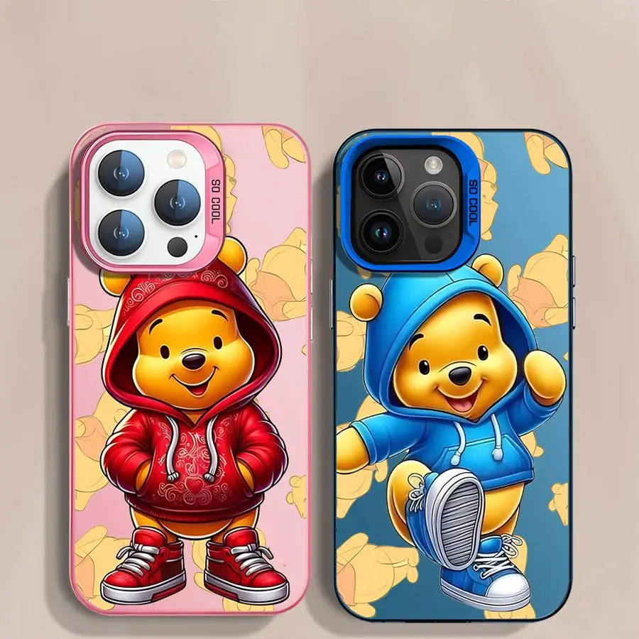 Disney Winnie the Pooh Phone Case pre Apple iPhone 16 11 13 15 Pro 12 14 16 Promax 13 12 15 14 plus tvrdý kryt PC Capa Cover