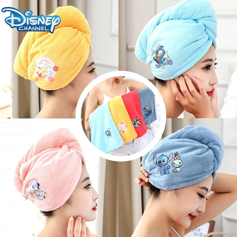Disney Winnie the Pooh suché vlasy sprcha čiapka Stitch uterák Mickey Mouse absorbuje vodnú sprchovú čiapku Donald Duck Dry Cap Party Darček