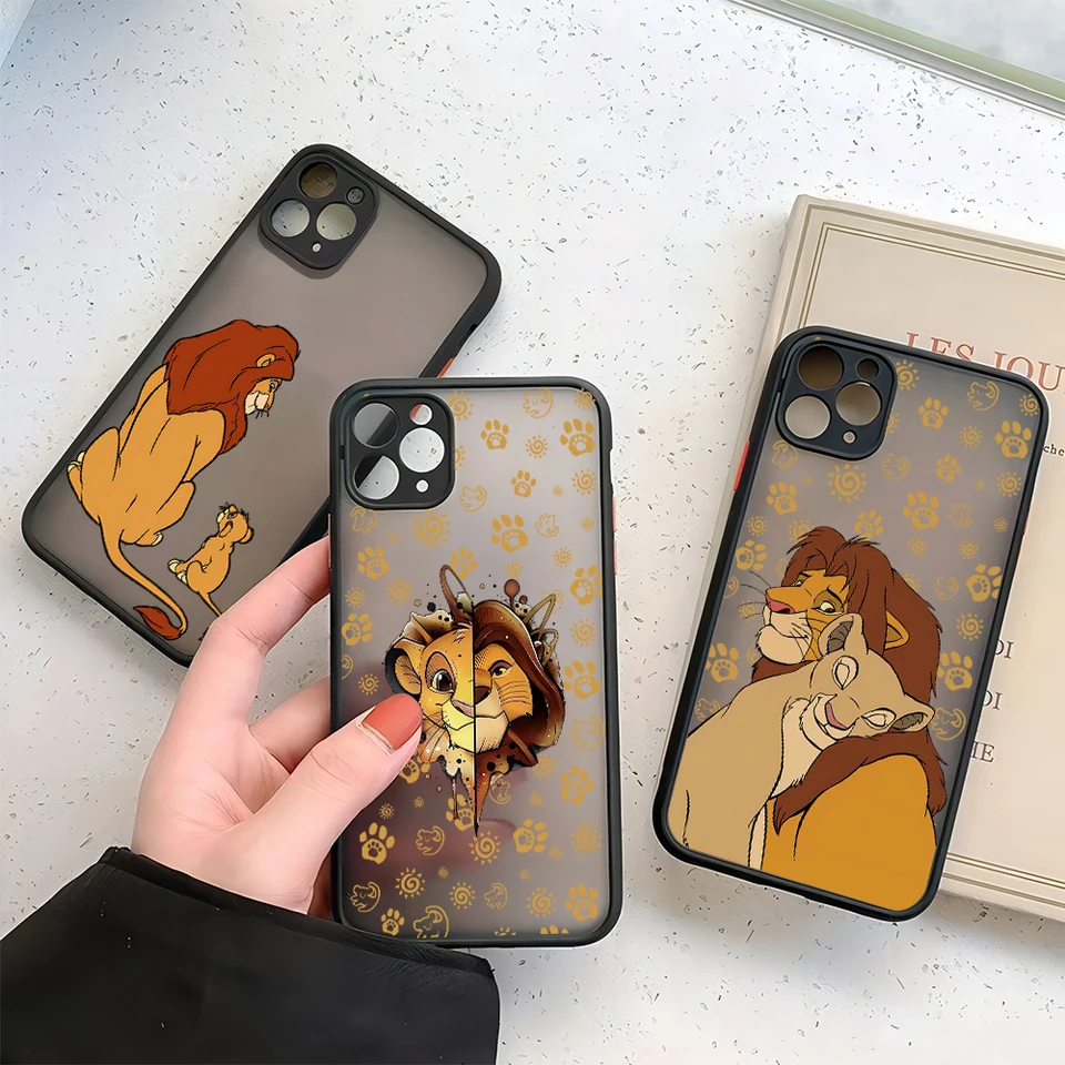 Disneys The Lions Kings Telefon Puzdet pre Xiaomi Redmi Poznámka 13 12 11 10 10C 10x 9A 9T 9C 8 7 Pro Plus 5G Matte Transparent Cover