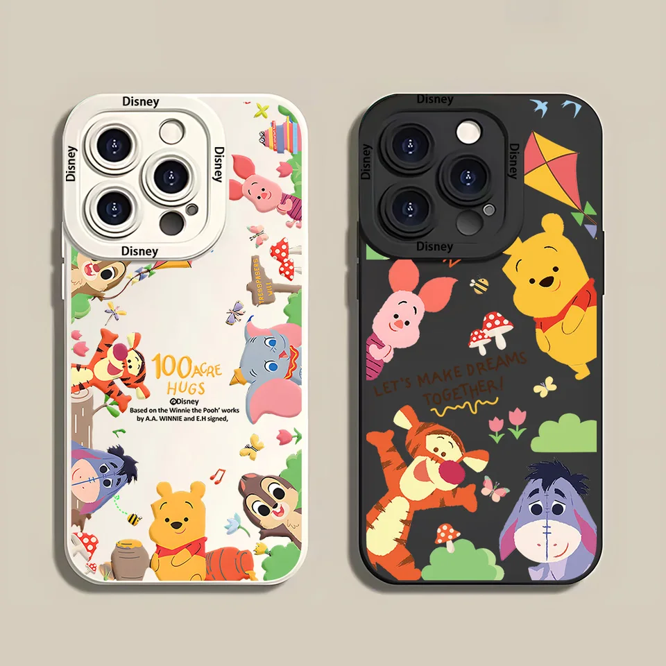 Disneys winnie the Pooh Tigger Pánka na celú obrazovku Silikónový puzdro pre Xiaomi Mi 11 Lite 11T 10T POCO X3 GT NFC M3 8 Pro