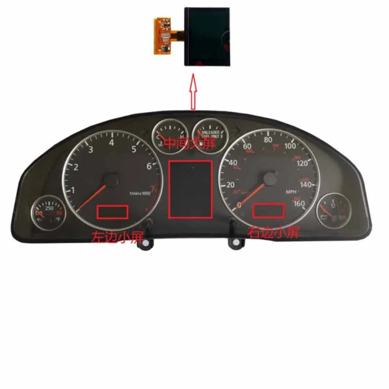 Displej LCD automobilu pre Audi A3 A4 pre Volkswagen Golf pre Volkswagen Passat Passat Touch Screen Pixel Opravy Auto