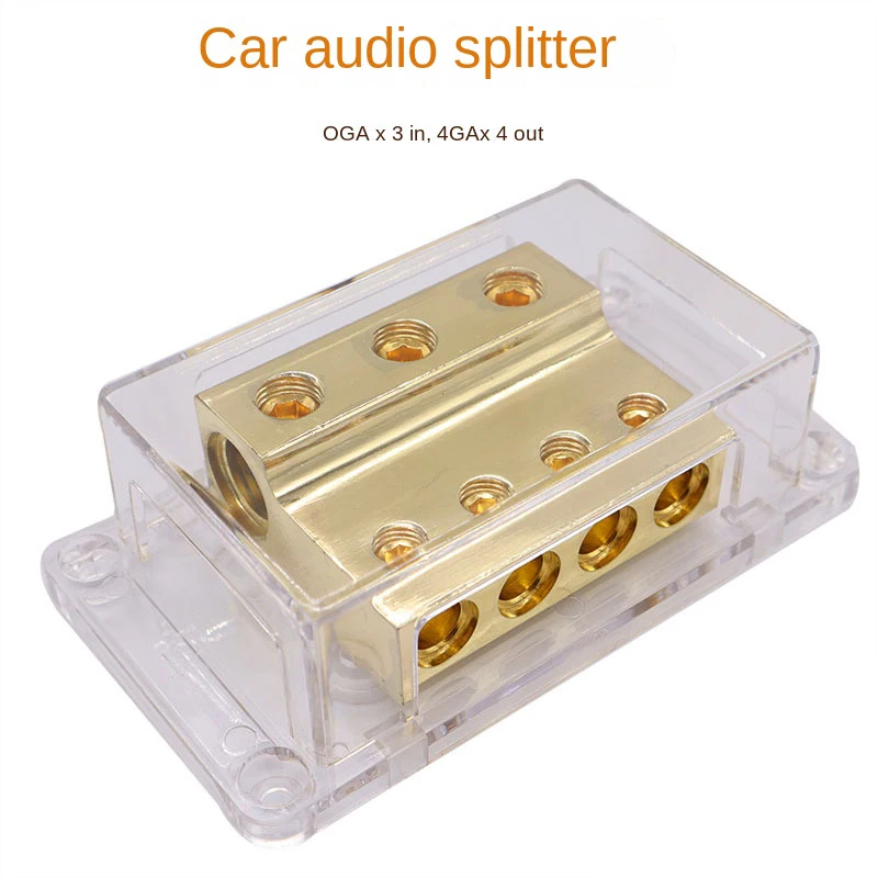 Distribúcia vozidla Audio napájanie Automobile Audio Modifikácia Výkonový zosilňovač uzemňovací drôt rozbočovač 0/4GAUGE AWG