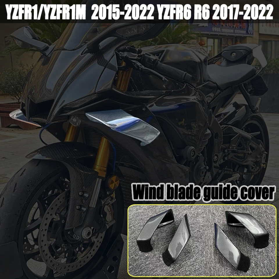 Diversion Hood pre Yamaha YZFR1/YZFR1M R1 2015-2022 Motocykel YZFR6 R6 2017-2022 Aerodynamický spojler Smrin Wing Smary Wing