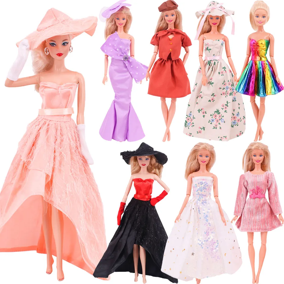 Divinové šaty s kapucňou večere s 30 cm šiatky + klobúky Doly Clothes Svadobné oblečenie pre 11,8 palca a 1/3 BJD Blyth, darčeky, darčeky