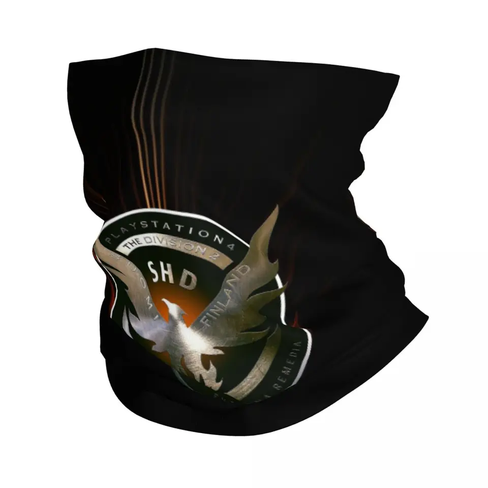 Division 2 SHD Bandana Cover Cover potlačený Lover Game Lover Balaclavas Mask šál viacúčelové pokrývky hlavy pre mužov pre mužov celú sezónu