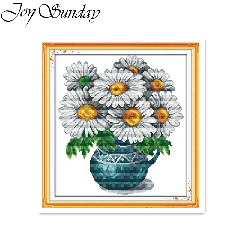 Divoký chrysanthemum vzor Joy Sunday Cross Stitch Sit