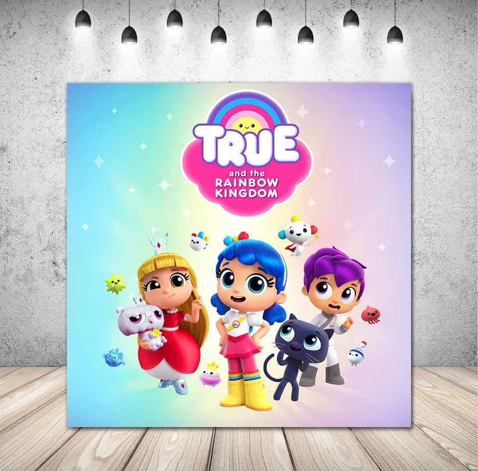 Dixsg True a The Rainbow Kingdom Photography Pozadie Princess Birthday Karika