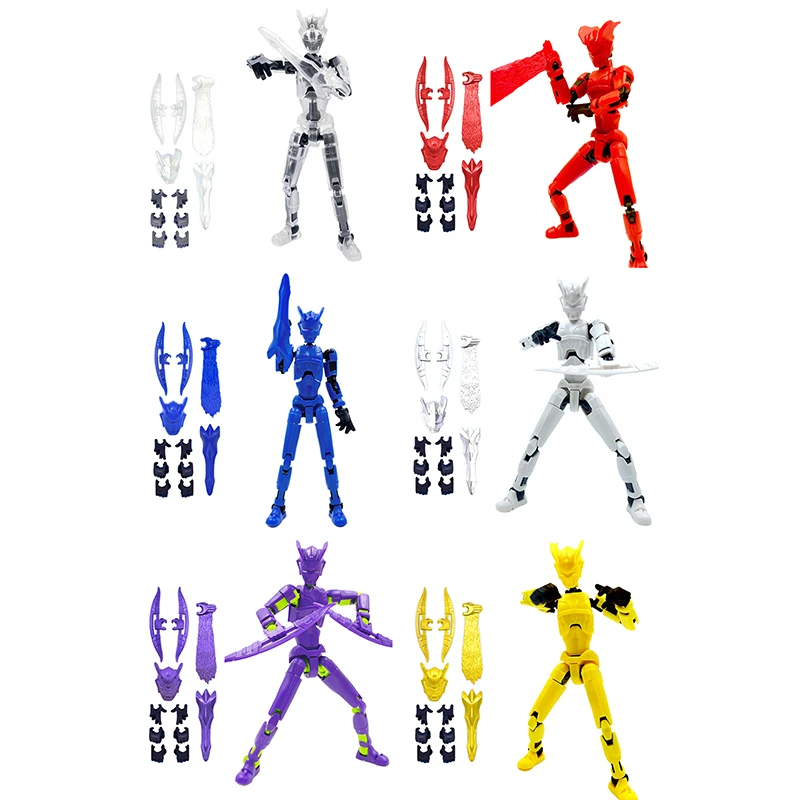 DIY 13 Action Multi-Rointed Movrable Shable Shapeshift Robot 3D tlačené figuríny Model figuríny Domáce dekorácie Figuríny pre deti