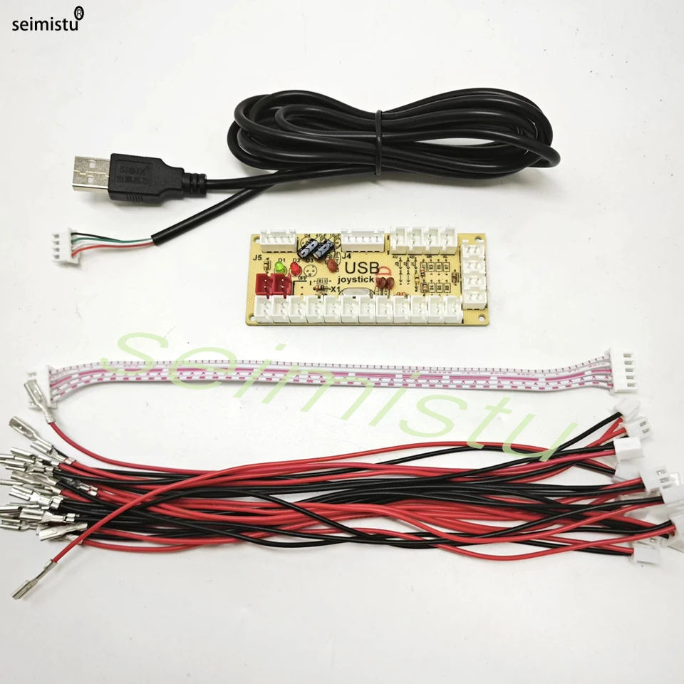 DIY Arcade USB nulové oneskorenie Kodér PC do Joystick Arcade Rocker Circuitova doska riadiaci modul pre PS2 PS3 s tlačidlom kábla