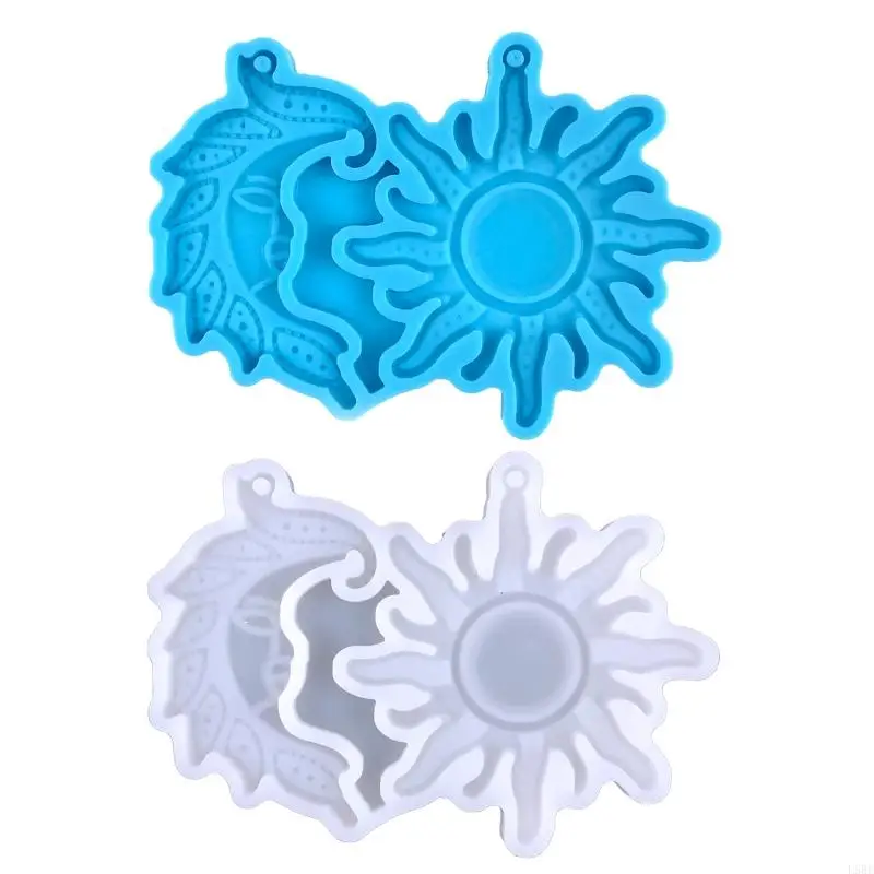 DIY asymetrické pre náušnice Sun Moon Drop pleseň prívesok dekorácia Silikón L5be