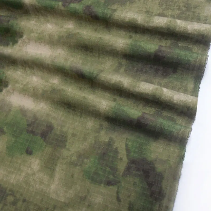DIY bionická zrúcanina maskovacia tkanina, sieť A-TACS, Twill Polyester/Botton, odolný proti škrabaniu, odevný materiál, široký 1,5 metra