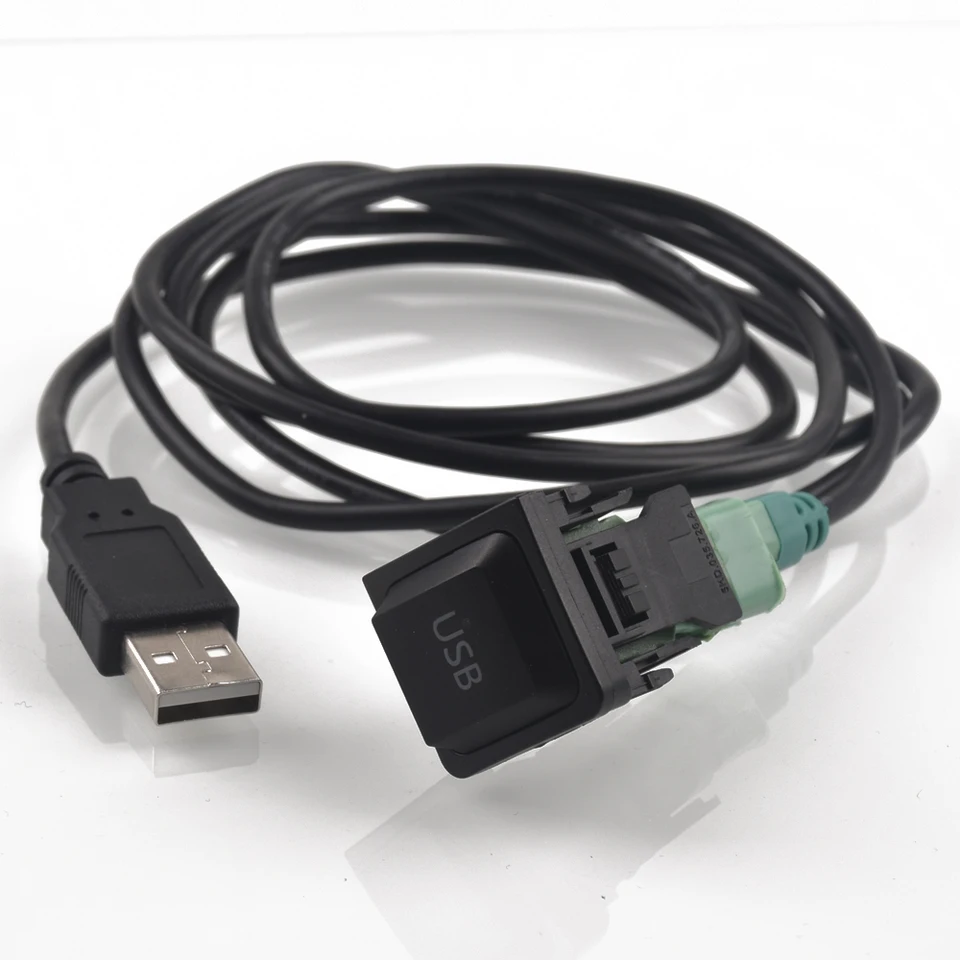 DIY Car USB Adapter Audio USB káblový spínač pre VW Golf MK5 MK6 VI 5 6 Jetta CC Tiguan Passat B6