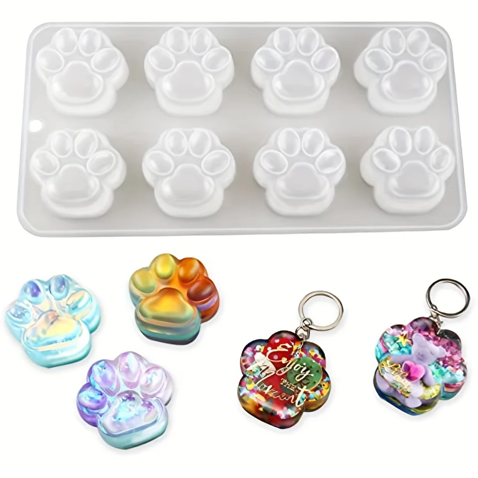 DIY Cat Paw Silikónová živicová formy