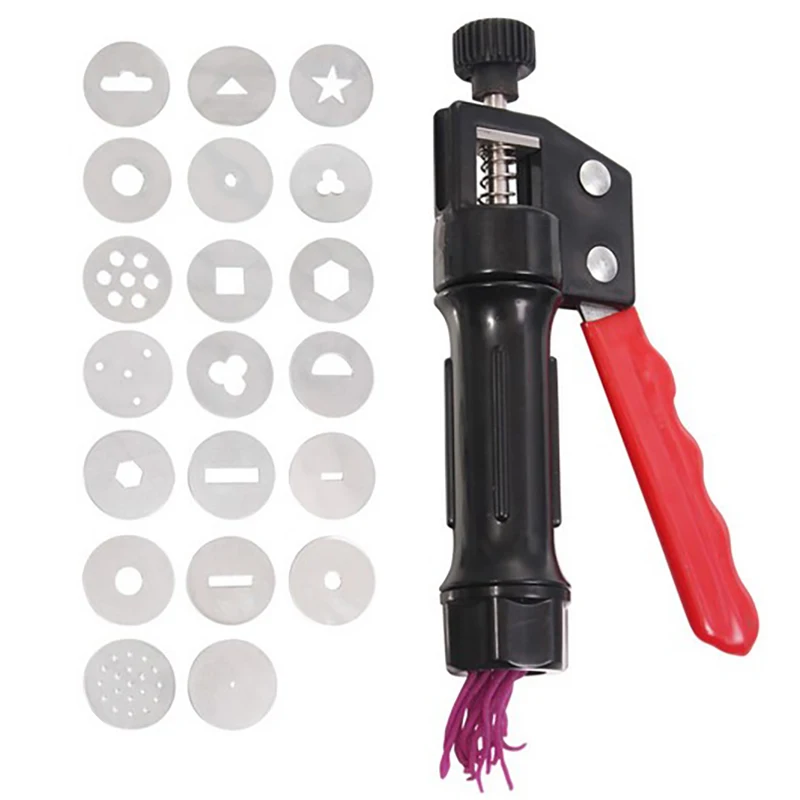 DIY Craft Pottery Clay Extruder Fondant Cake Slime Pastry Gun Modeling Tool Set Ručné dojenie náradie na pečenie
