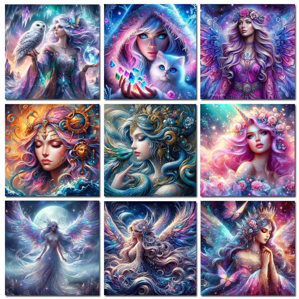 DIY Diamond Painting Art New Dream Angel Goddess Full Diamond Mosaic Cross Stitch súprav