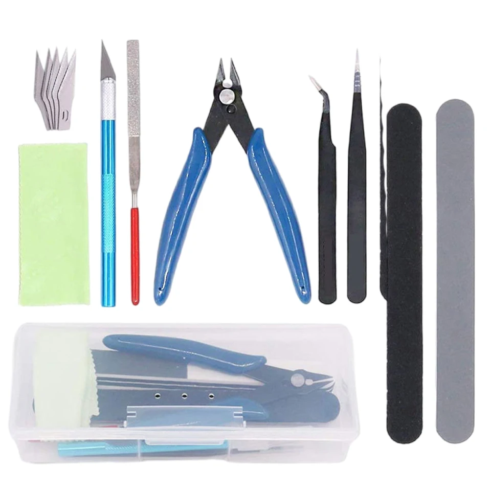 DIY Essential Modeler Základné nástroje remeselnícke súpravy Sada pre stavbu vozidla a opravy 9ks /set