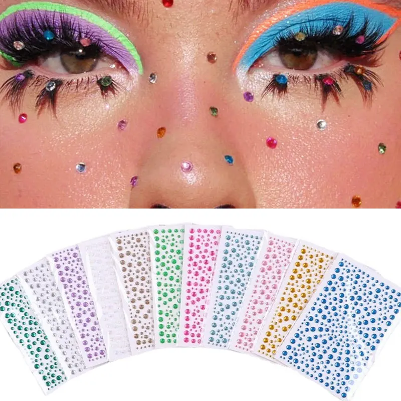 DIY Face šperky nálepka Kids očné make -up kamvoje