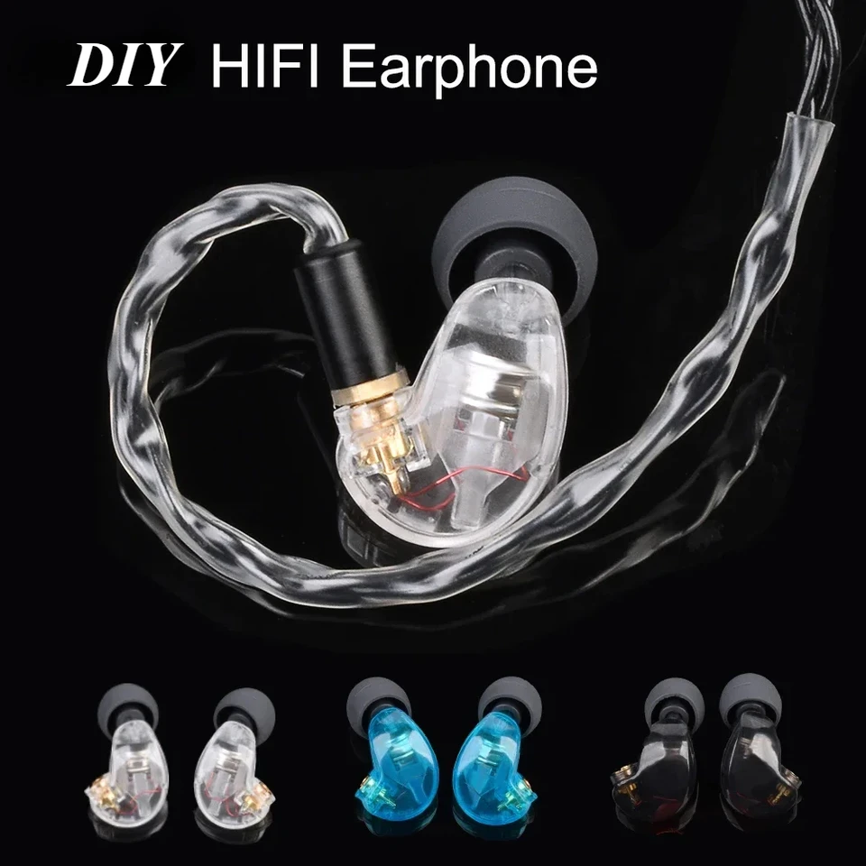 DIY Hi-Fi MMCX stereofónny hluk 3,5 mm v ušných slúchadlách so samostatnou náhlavnou súpravou kábla pre Shure SE215 SE535