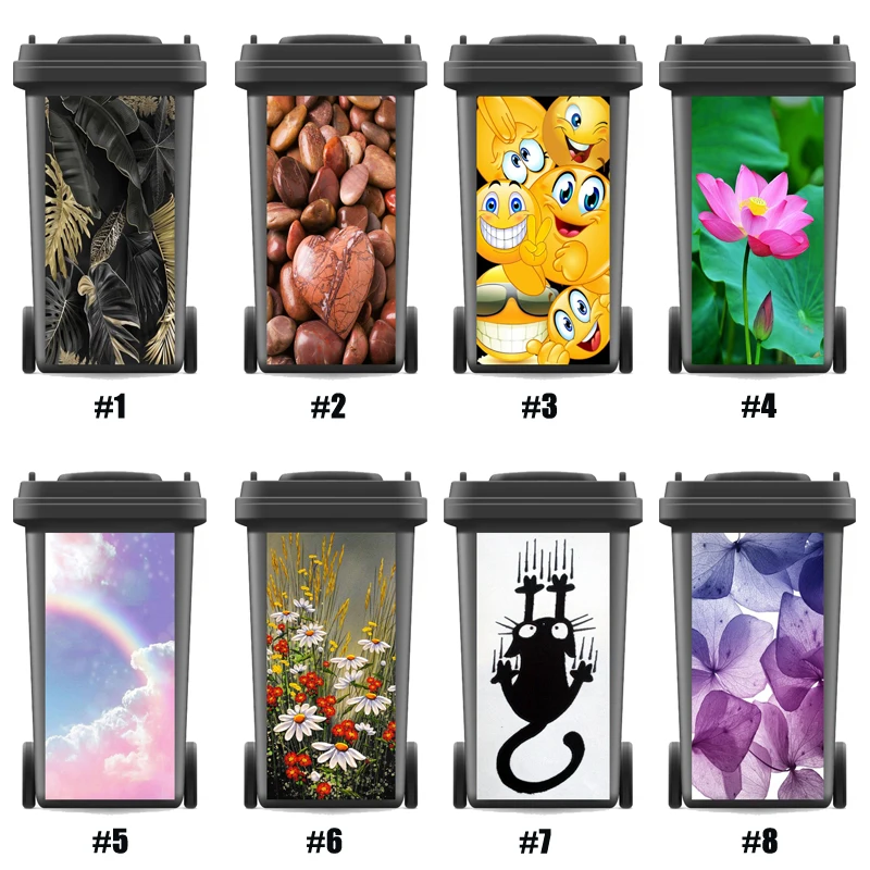 DIY karikatúra odpadkov na nálepky nálepky nálepky PVC Self-pasívne kuchynské doplnky Domáce dekorácie