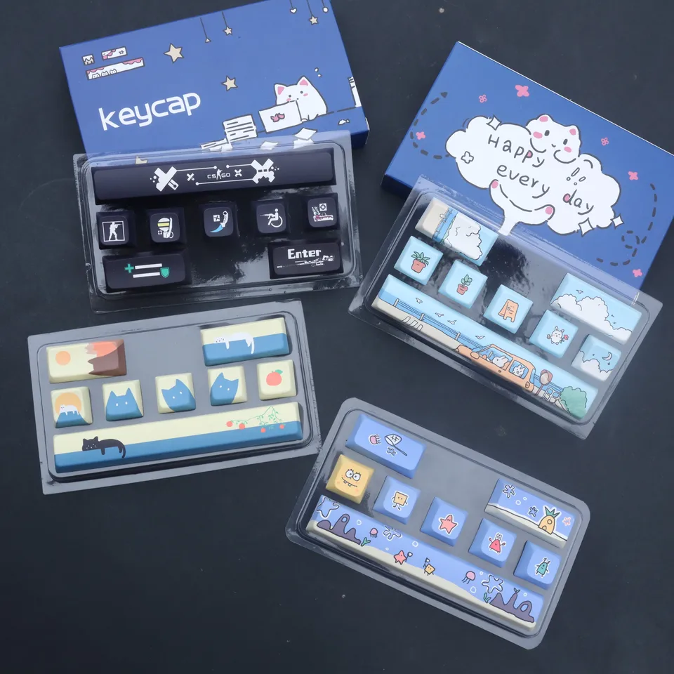 DIY KeyCap PBT ENTER 6.25U Vesmírny stĺpik Kláves 5 Strany subsed subded kľúča pre mechanickú klávesnicu čerešňový profil (8ks)
