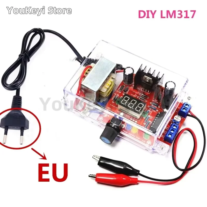 DIY KIT LM317 Nastaviteľné regulované napätie 110V 220V až 1,25V-12,5V Modul SPECKUJÚCE SPRÁVA DOPRAVA DOPADLA DODA